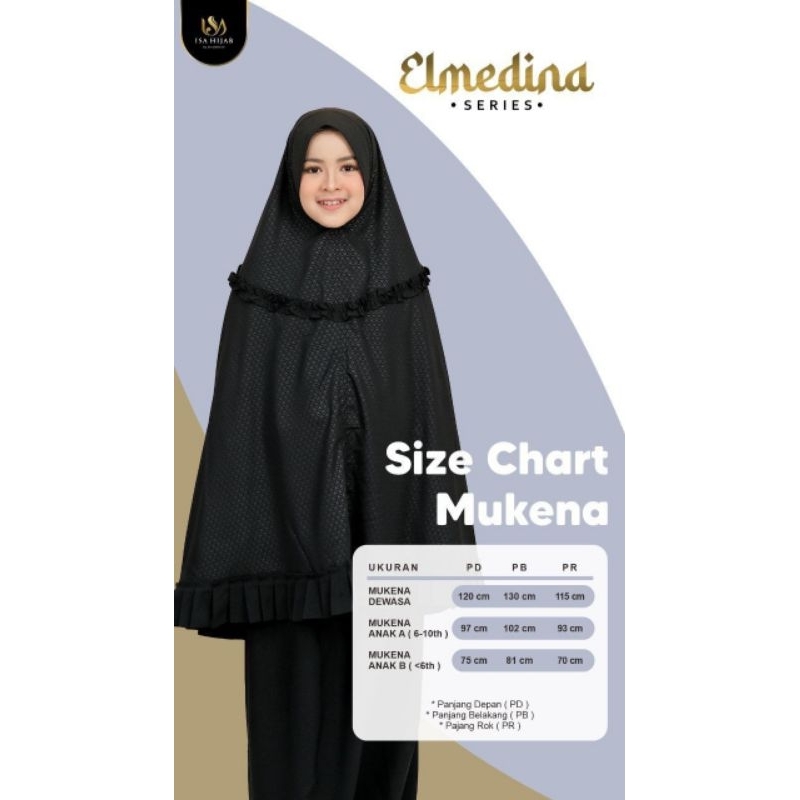 mukena dewasa elmedina by isa hijab