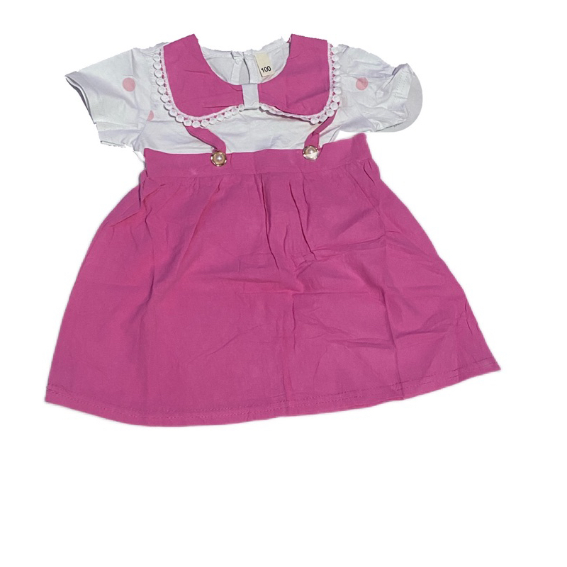 Dress anak perempuan kancing