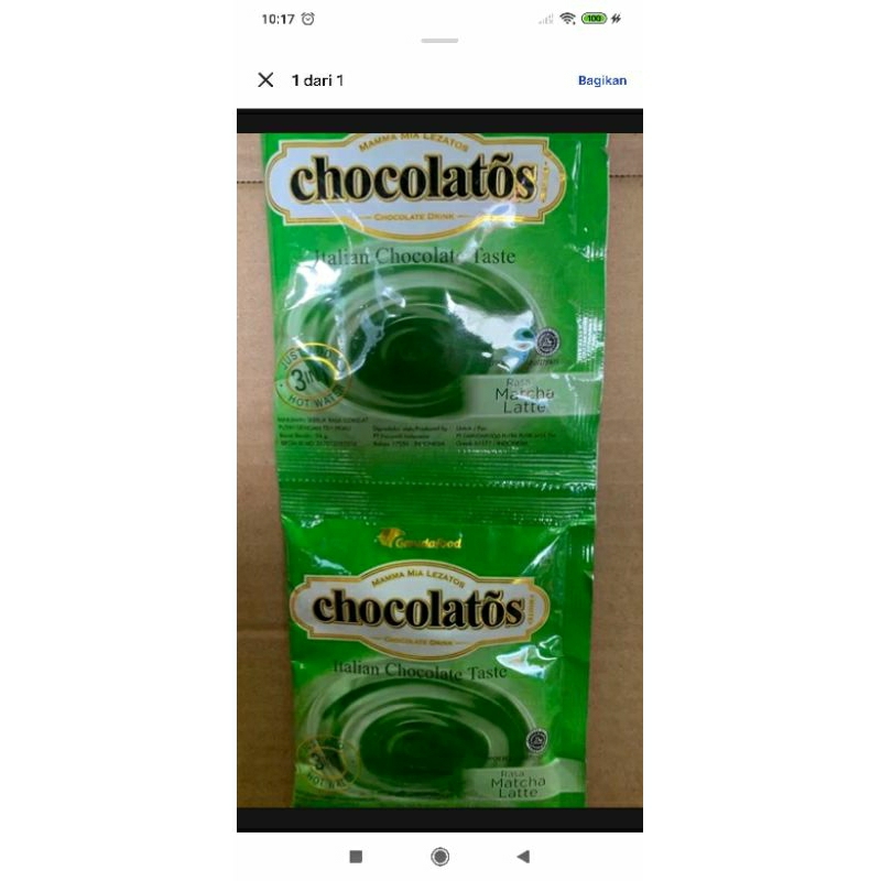

Chocolatosserentengisi10pcs