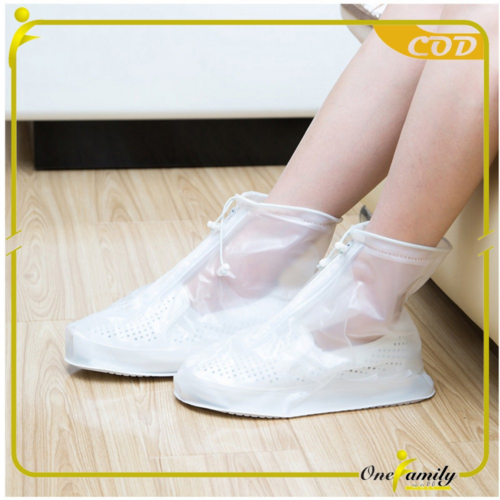 ONE-C898 Pelindung Sepatu Anti Air Unisex Tahan Air / Jas Hujan Sepatu Waterproof / Cover Shoes Jas Hujan Mantel Tahan Air Dari Hujan