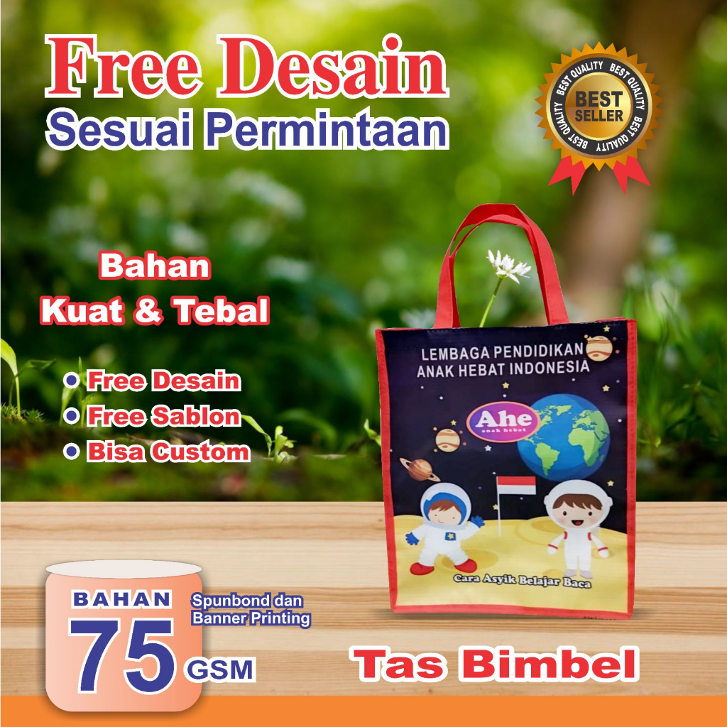 TAS PROMOSI AHE MURAH / TAS AHE / TAS PROMOSI BIMBEL