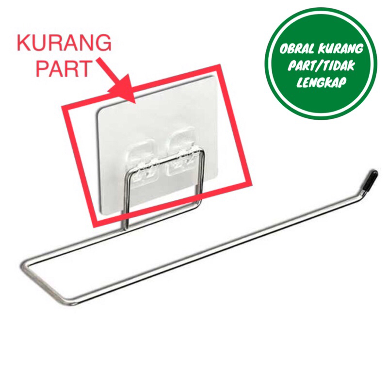 [OBRAL RIJEK] Gantungan Tempat Tisu Towel Rack Stainless Steel - H227