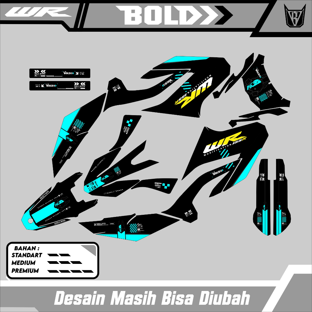 STICKER DECAL Trail YAMAHA WR 155 supermoto 17