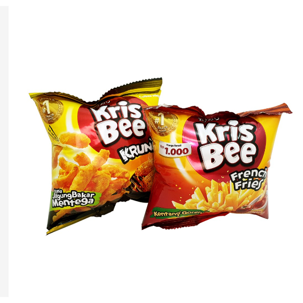 

KrisBee Fries, KrisBee Krunchy MINI Size - Netto 9gr GROSIR [1KARTON]