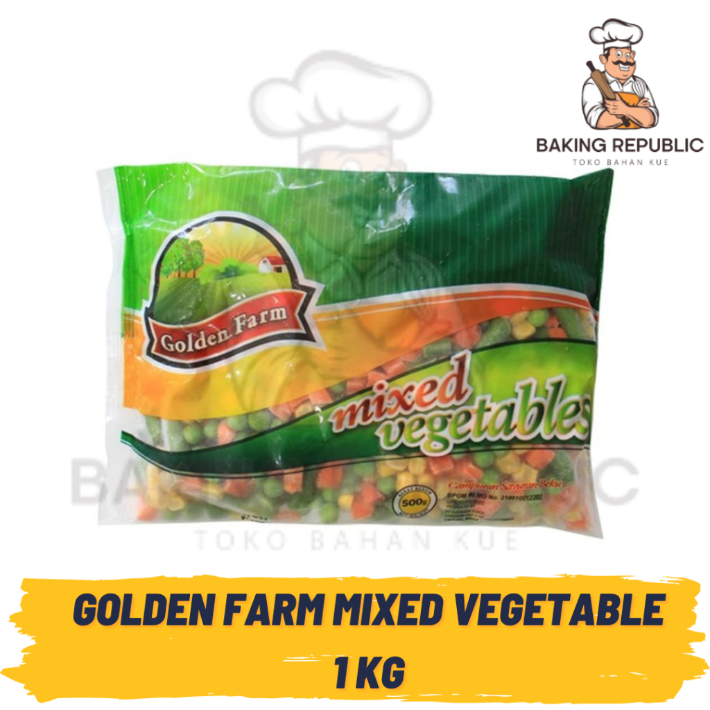 

GOLDEN FARM MIXED VEGETABLE | 1 KG | GF SAYURAN CAMPURAN FROZEN