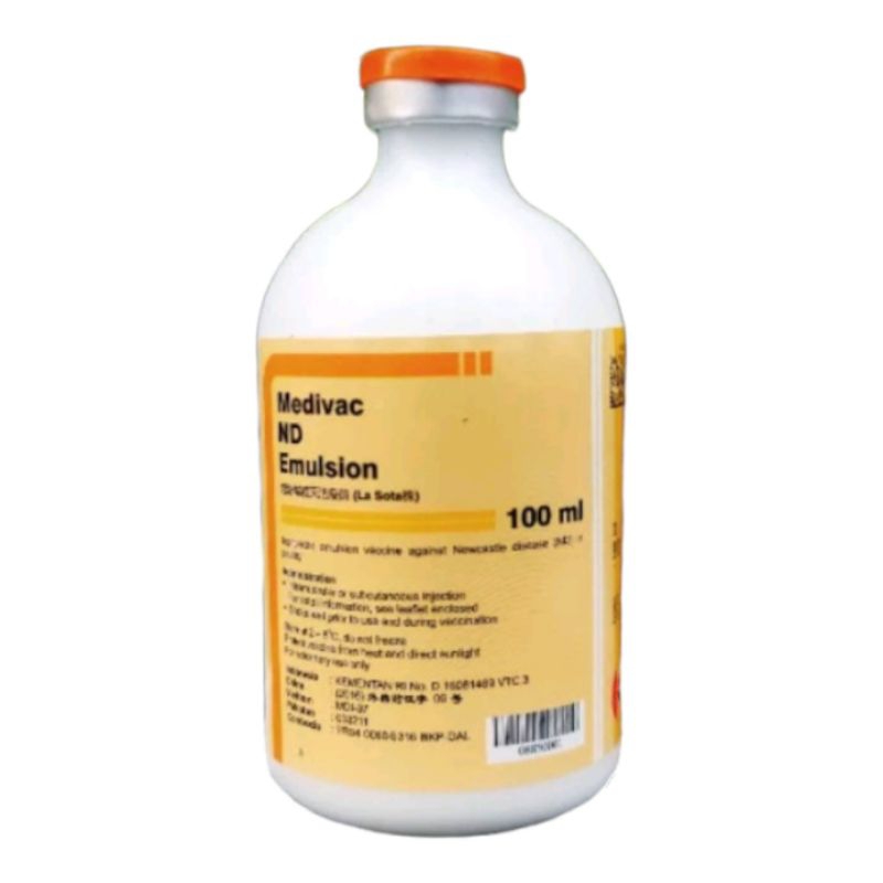 Vaksin Medivac ND Emulsion 100ml Dosis 200ekor Vaksin Ayam