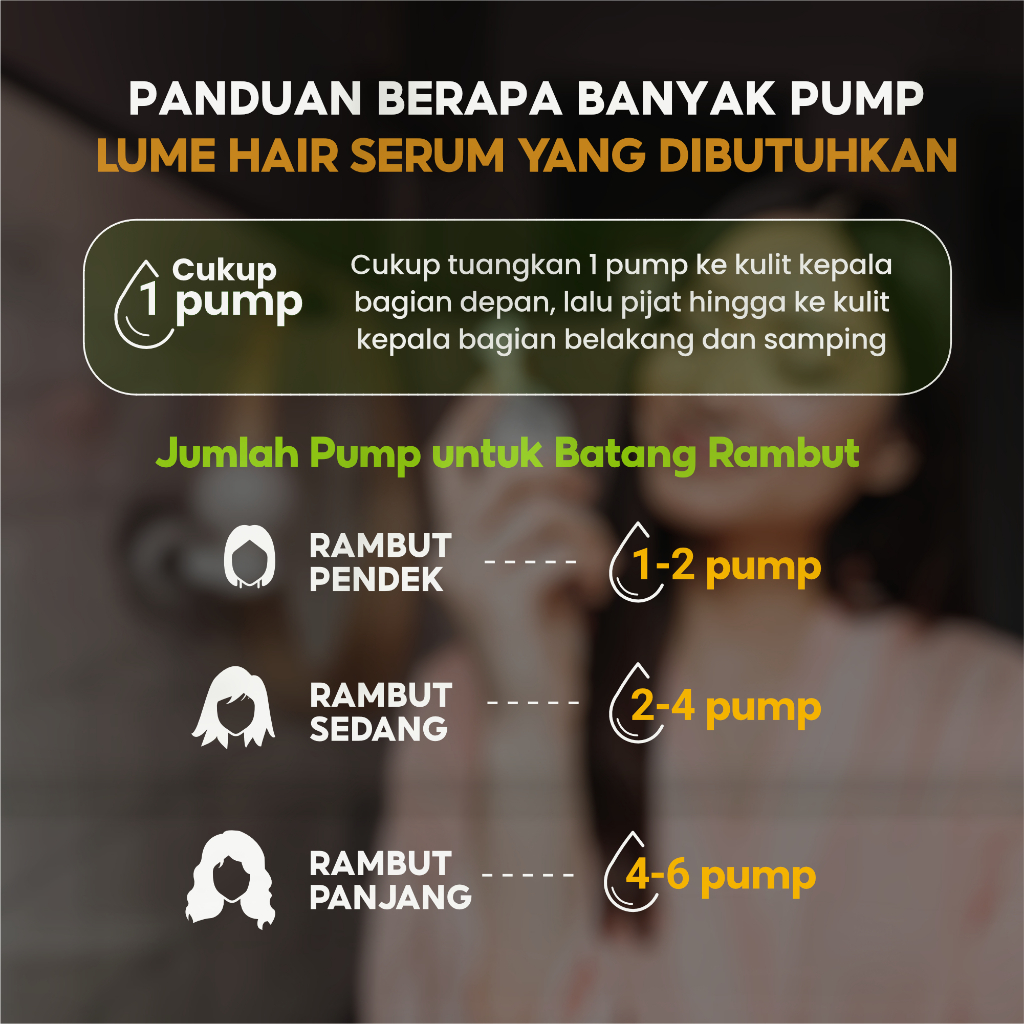 (Free Emas) LUME Scalp Hair Therapy Serum Grow Tonic NON PARABEN Anti Rontok Rambut Bercabang Ketombe Kering LUMECOLORS