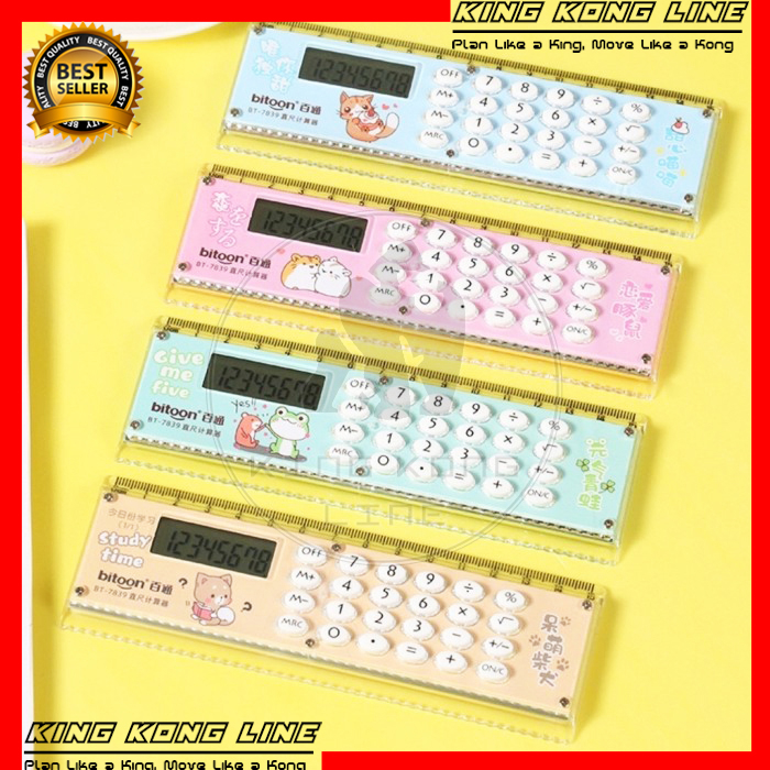 

Penggaris Kalkulator Karakter Ruler Calculator 15CM Multifungsi 3839