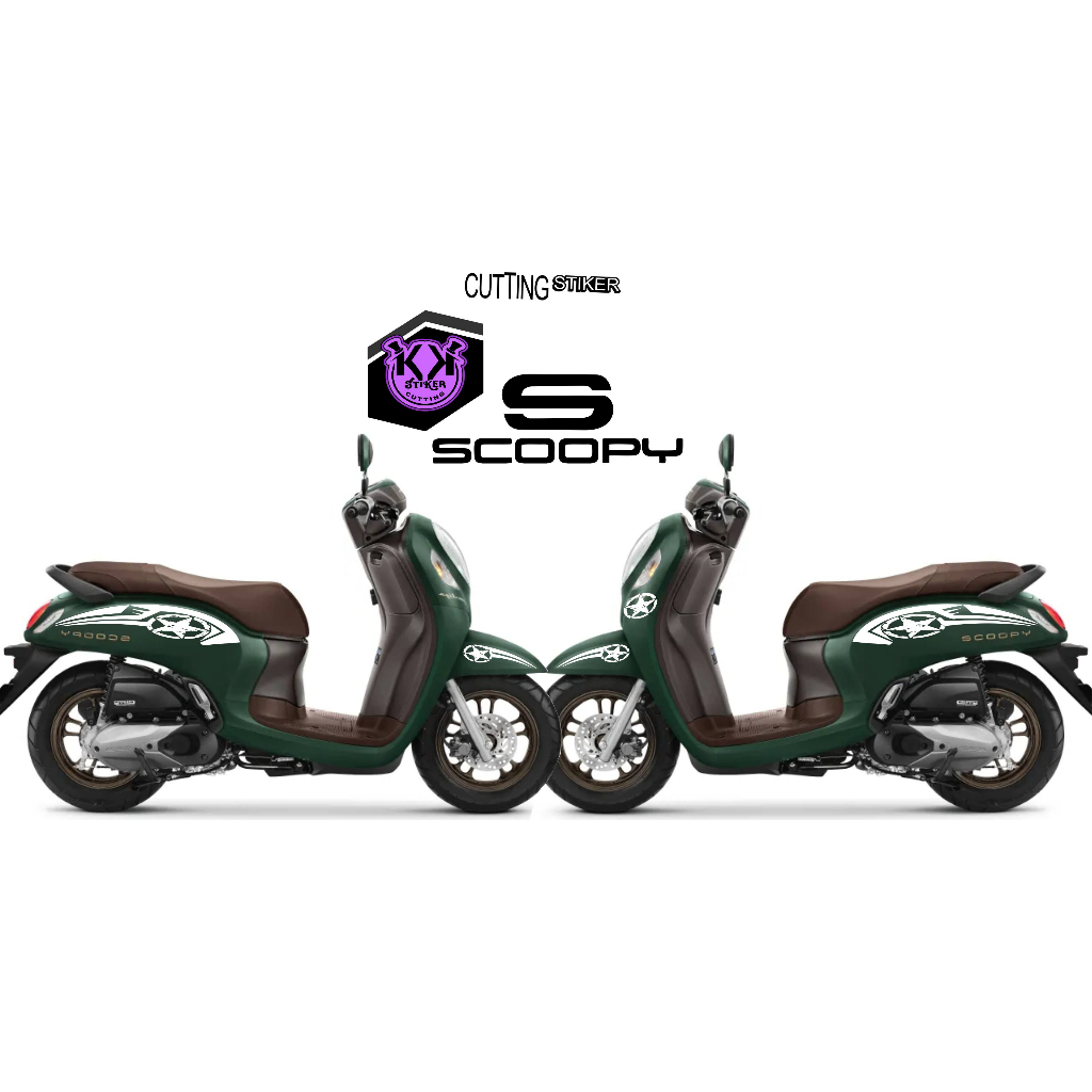 SC.282/STICKER CUTTING/STICKER CUTTING/STRIPING SCOOPY SIMPEL/STIKER CATING MOTOR/STIKER BODY SCOOPY