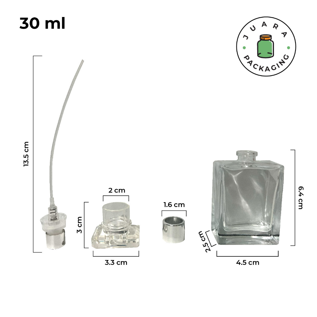 Botol Parfum Kaca Spray Chanel 30ml Semi Press Botol Kaca Kotak Perfume 30 ml Semi Pres