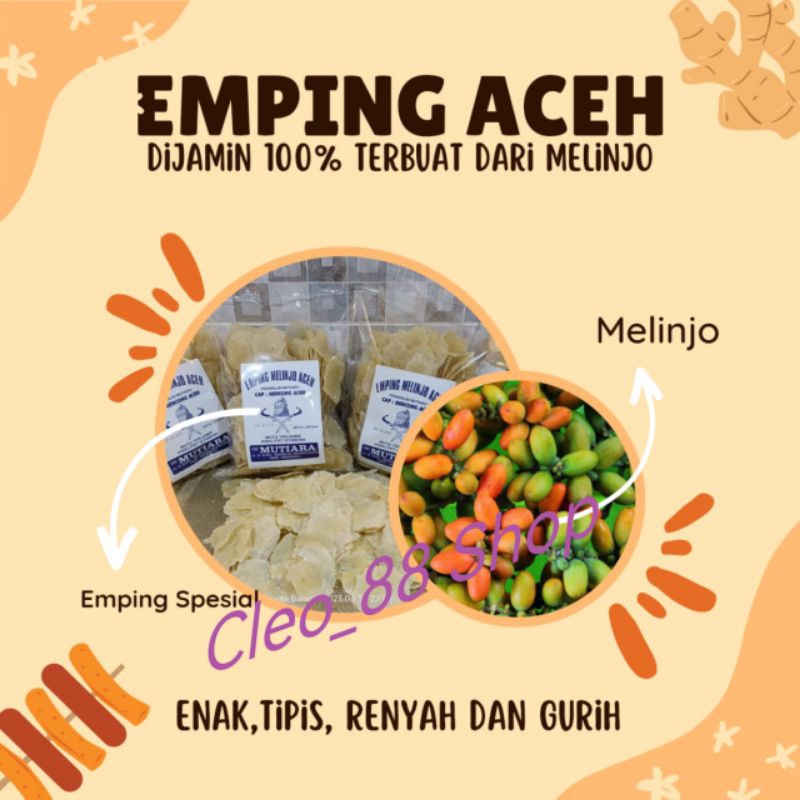 

Emping Melinjo Aceh Super Grade A 250 gram ( Mutiara )