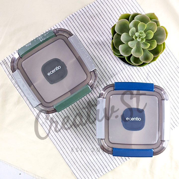 Ecentio Lunch Box Praktis Tempat Makan 5 Sekat Dengan Kotak Sambal