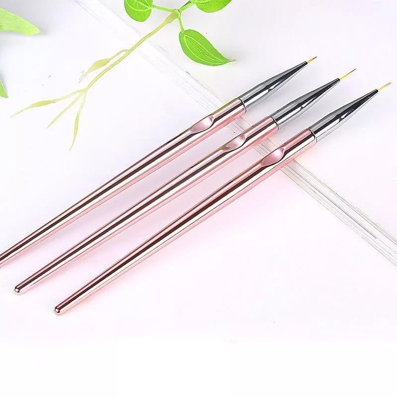 LINER NAIL Brush isi 3PCS KUAS GARIS NAILART NAIL BRUSH MANICURE PEDICURE