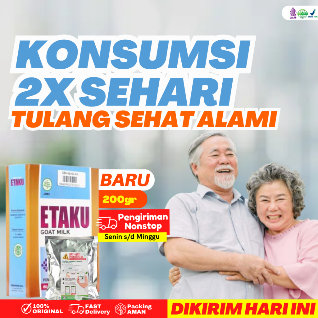

Susu Untuk Menguatkan Tulang Orang Tua Lansia Atasi Tulang Keropos Osteoporosis Sakit Tulang Susu Tulang Etaku Goat Milk Bpom & Halal