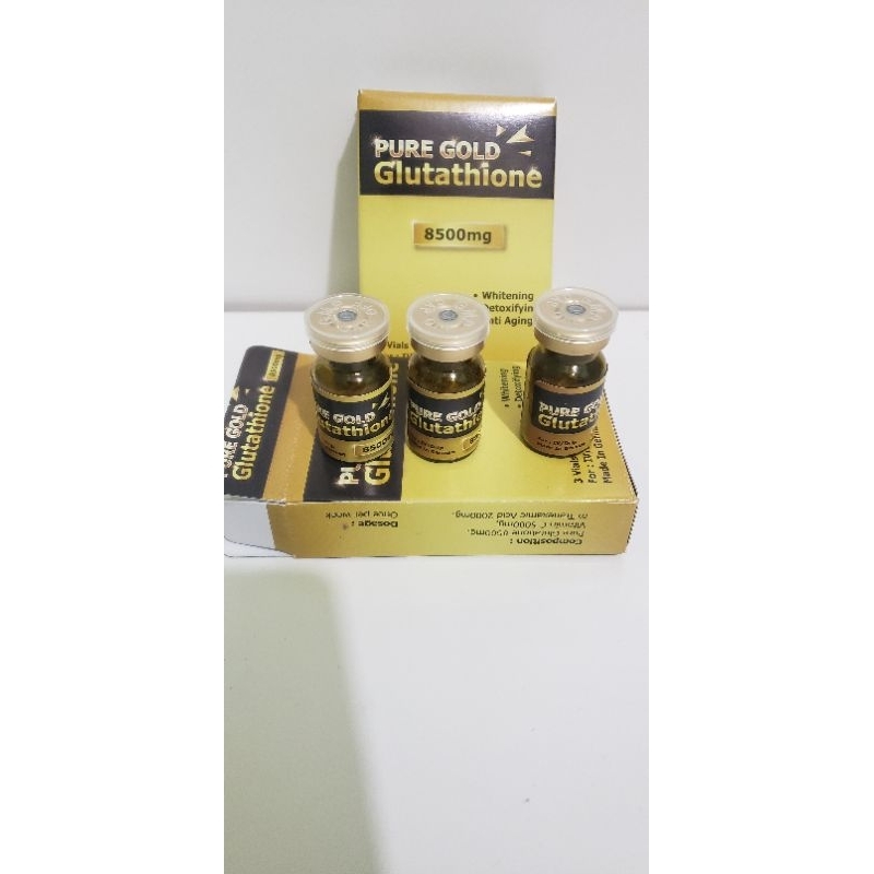 pure gold glutathione pure gold 8500mg per bok isi 3 vial