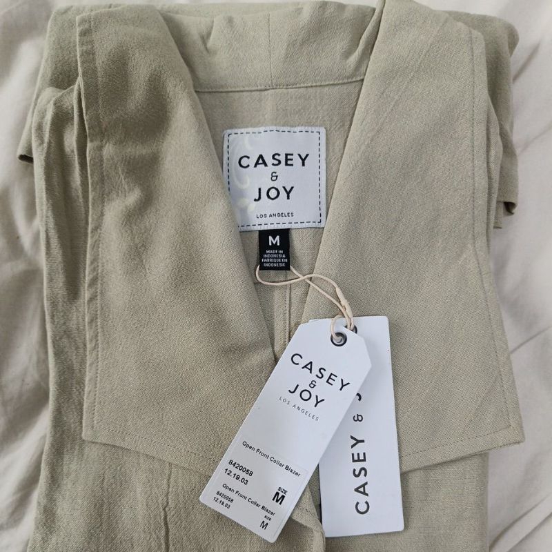 Open Front Collar Blaze C&J Sage Green Size M