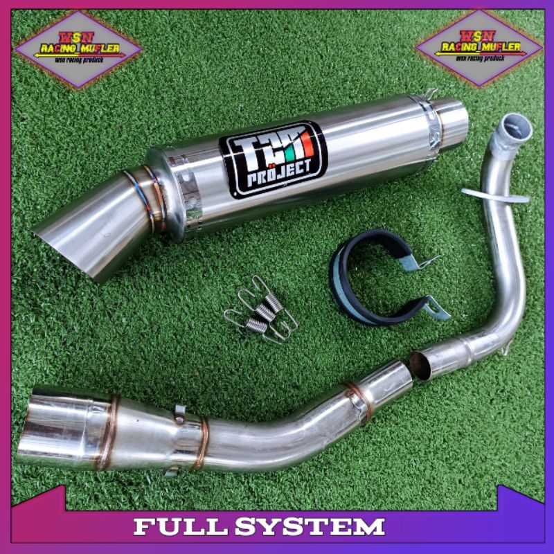 Knalpot TZM Full Kadut PNP Beat Esp/Vario/Genio/Scoopy/Dll