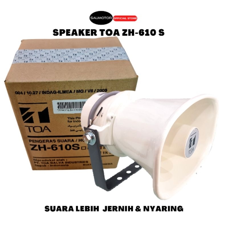 Saumotor Speaker Toa Zh610S 10 Watt arus DC Speaker mobil motor toa surau