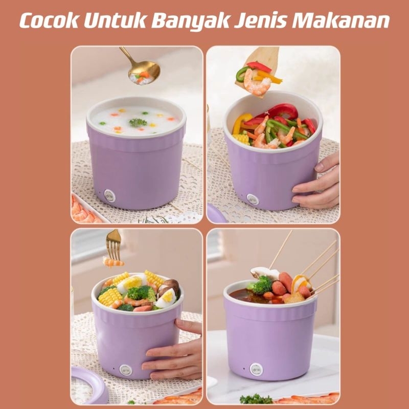 Panci Listrik Serbaguna / Mini Rice  Cooker Portable / Panci Listrik Low Watt Anti lengket ⭐IM.Olshop⭐