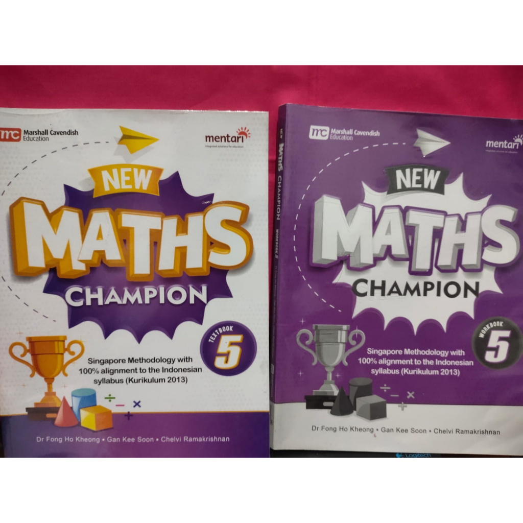 NEW MATHS CHAMPION 5  TEXTBOOK DAN WORKBOOK (PRELOVE/SECOND)