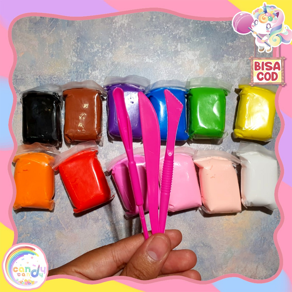 Mainan Soft Clay Warna Warni free tools