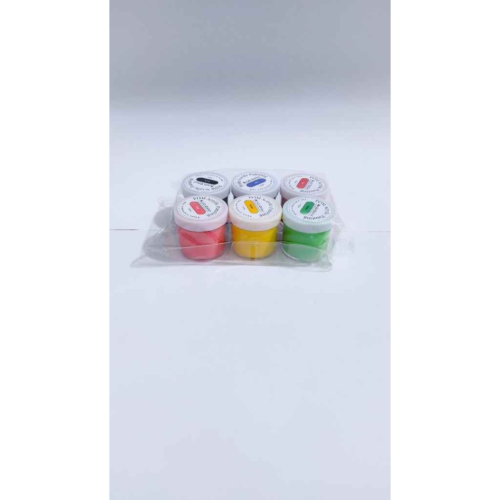 POM ACRYLIC 6 COLOR SET / Cat Acrylic Set/ Cat Warna / Kanvas