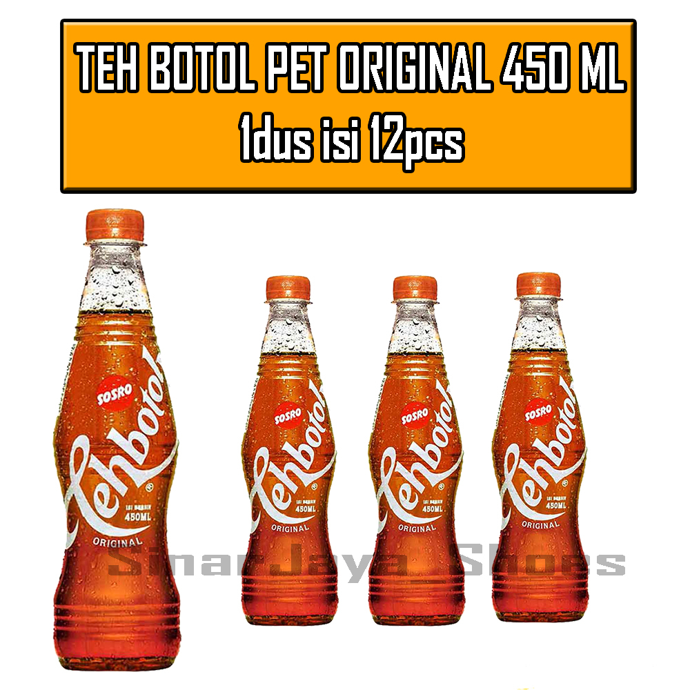 

Teh botol Sosro pet originals 450 ml isi 12 Pcs