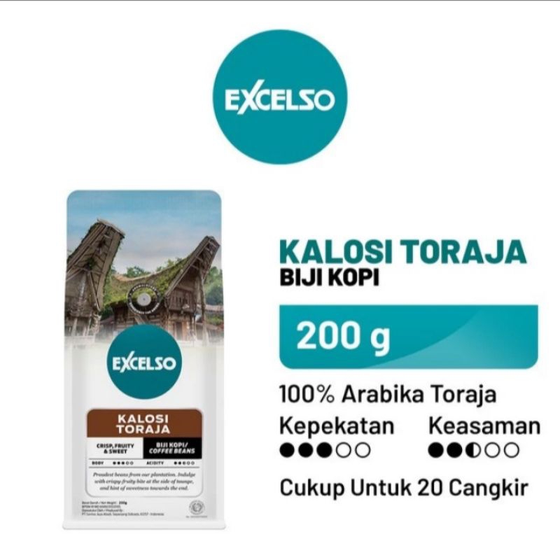 

Excelso Kalosi Toraja Biji 200gr / Biji Kopi Kalosi Toraja 200gr / Biji Kopi Toraja / Kopi Biji Toraja / Kapal Api Premium / Kapal Api Toraja