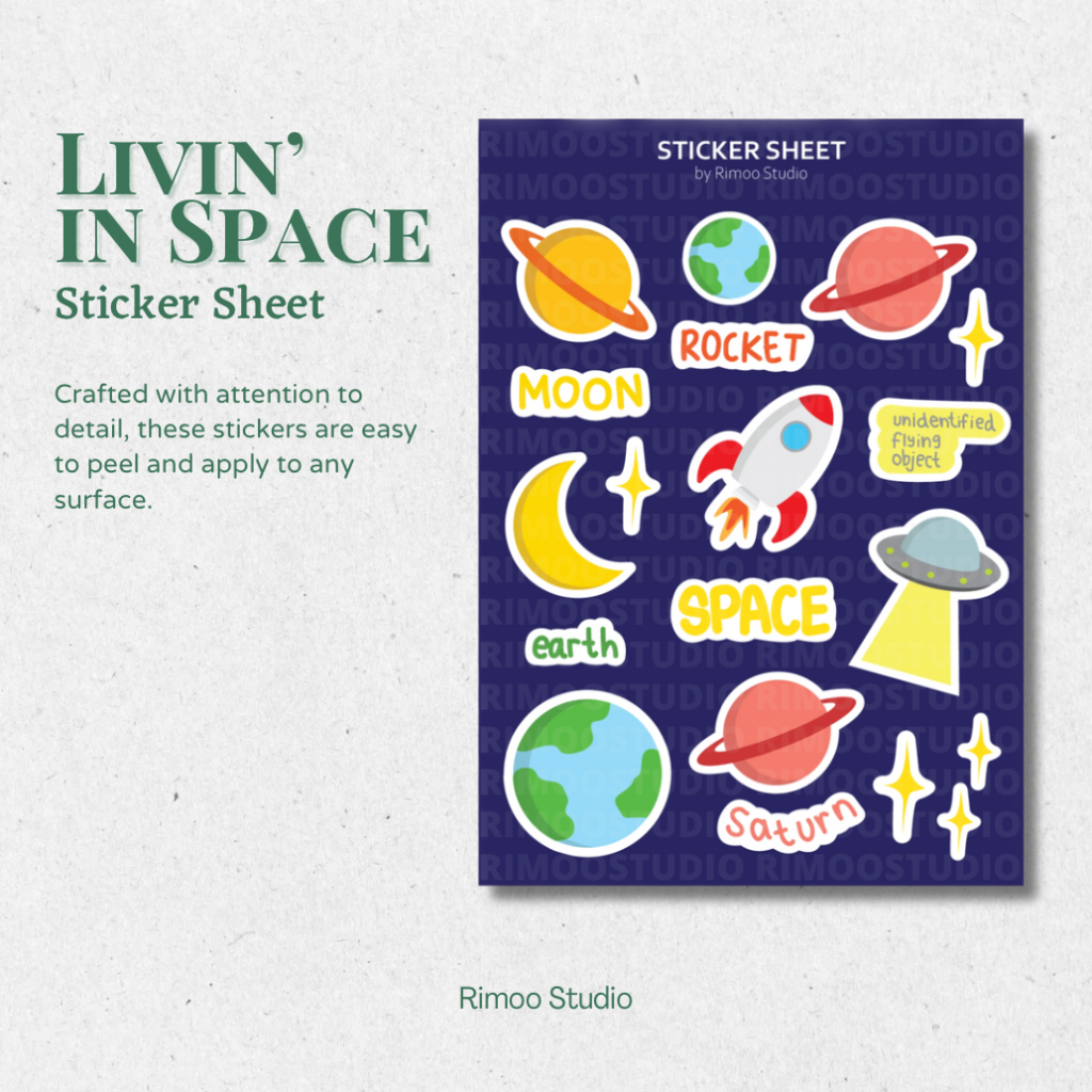 

Livin’ in Space Sticker Sheet