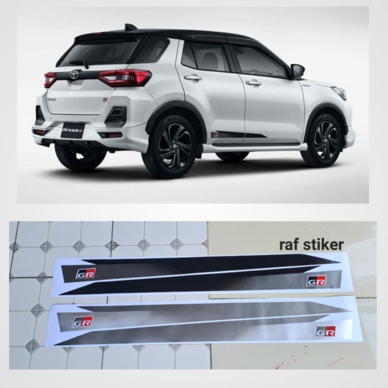 Stiker body mobil Toyota raize Gr / stiker raize rocky Gr / sticker GR Raize Rocky