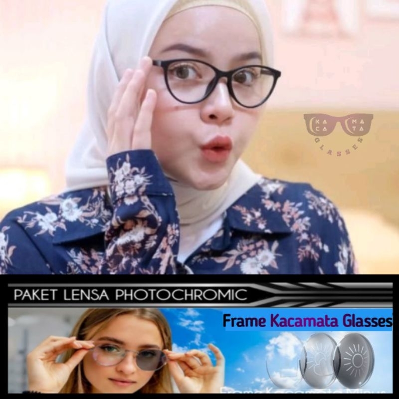Kacamata (muka kecil) 1088 kacamata photocromic | kacamata minus | frame kacamata minus antiradiasi 
