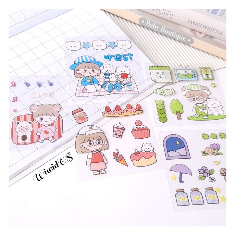 

(5 lembar) STIKER KAWAI WATERPROOF