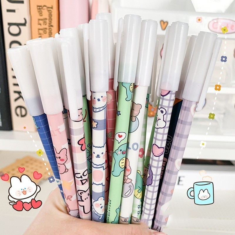 

Pulpen Gel Pena Bisa Dihapus Motif Karakter Lucu Ballpoint Erasable