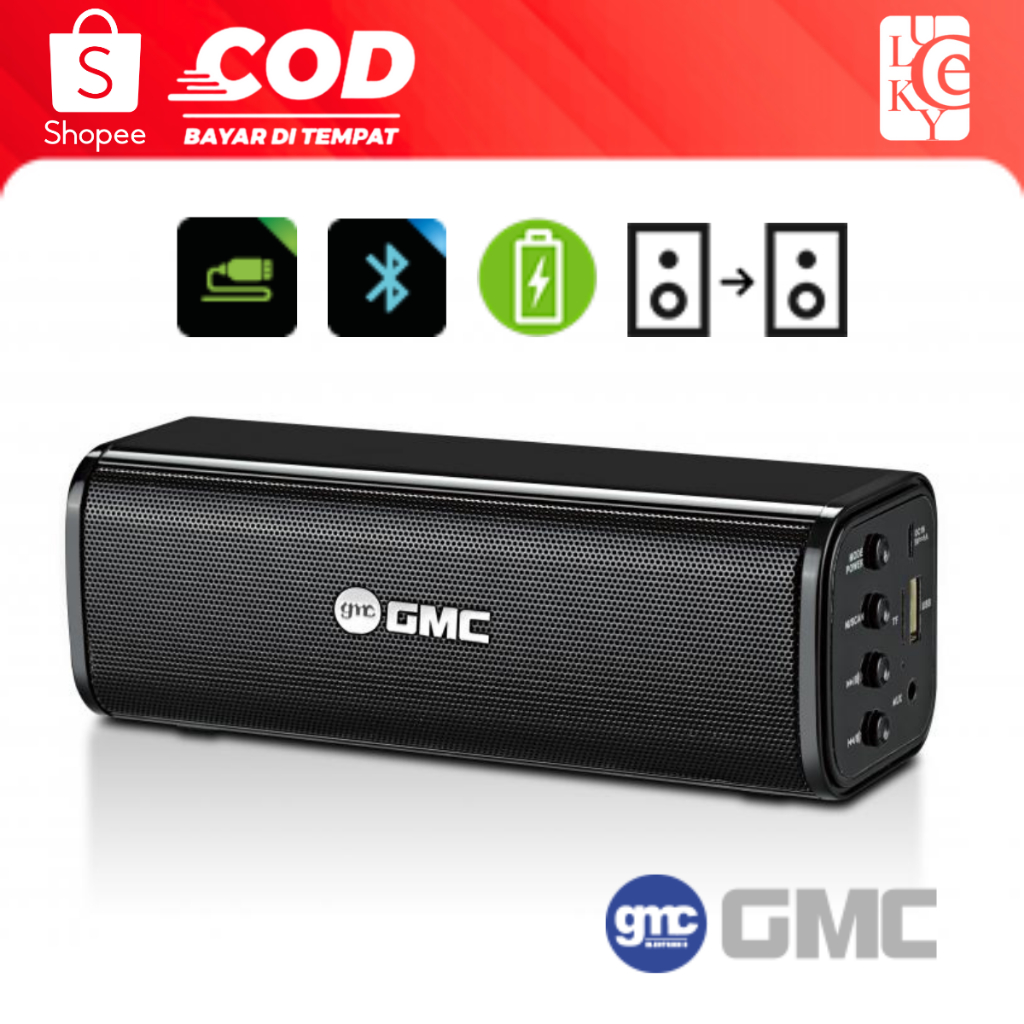 Speaker Bluetooth Mini GMC 881A Speaker Portable USB Memory GMC 881A
