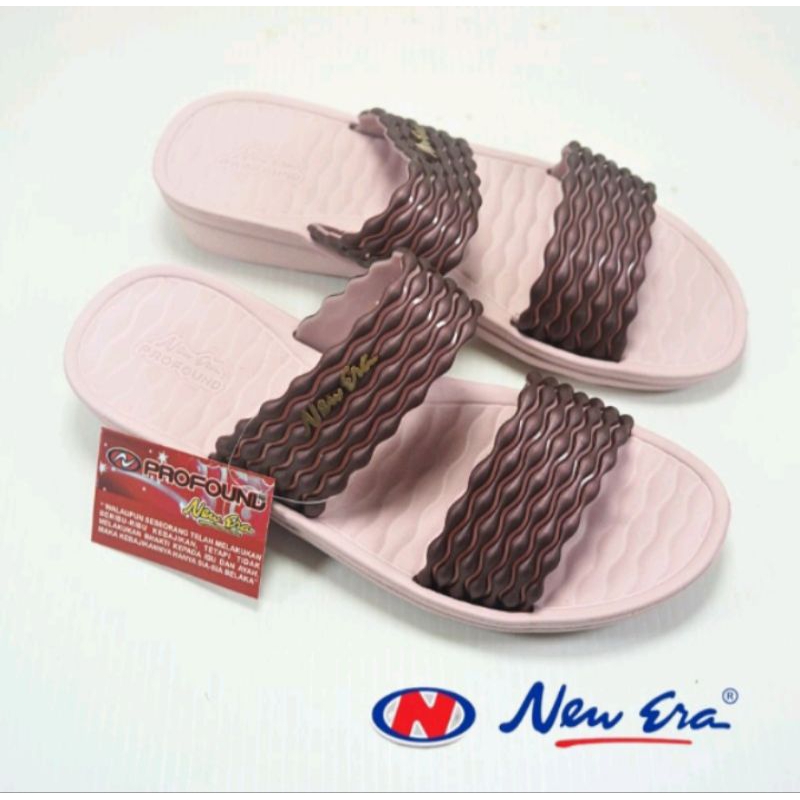 Sandal Wanita Slop Karet NEW ERA LB E 11513 Size 36-40 Original