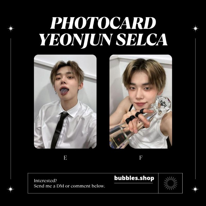 Unofficial photocard yeonjun txt selca kpop