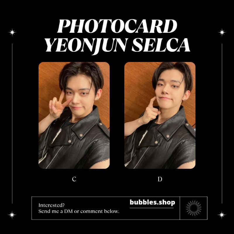 Unofficial photocard yeonjun txt selca kpop