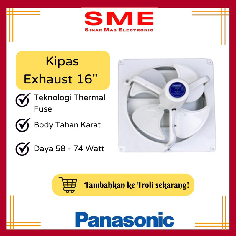 Panasonic Exhaust Fan / Kipas Exhaust 16”