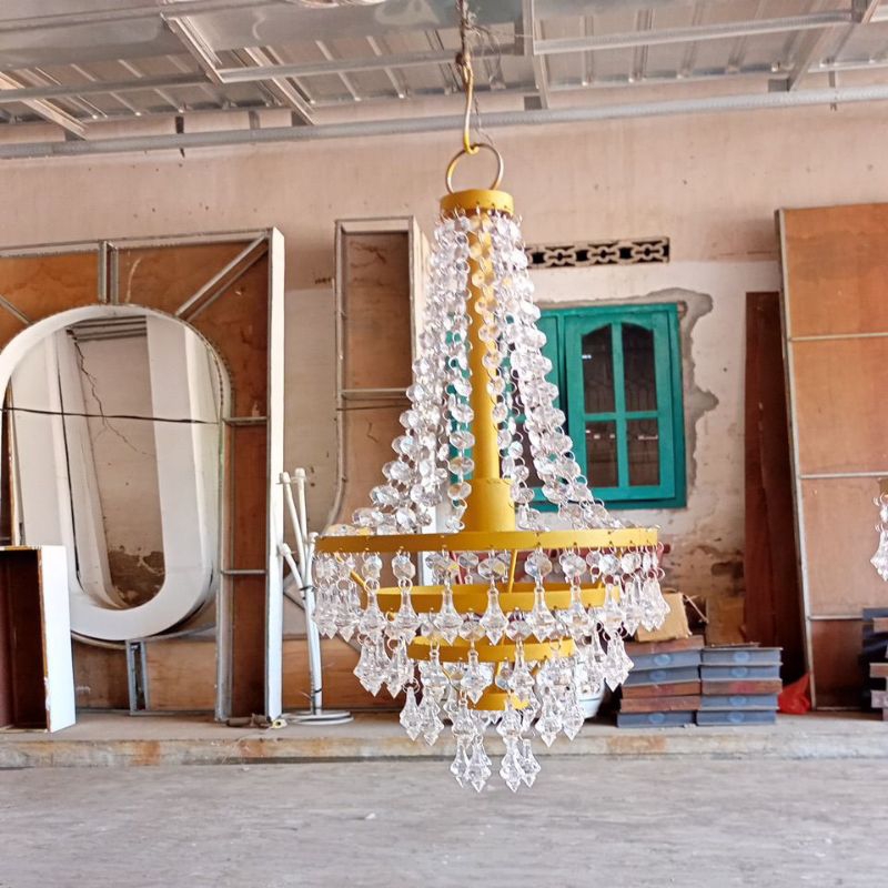 DM.24X50 LAMPU GANTUNG KRISTAL DEKORASI/TENDA