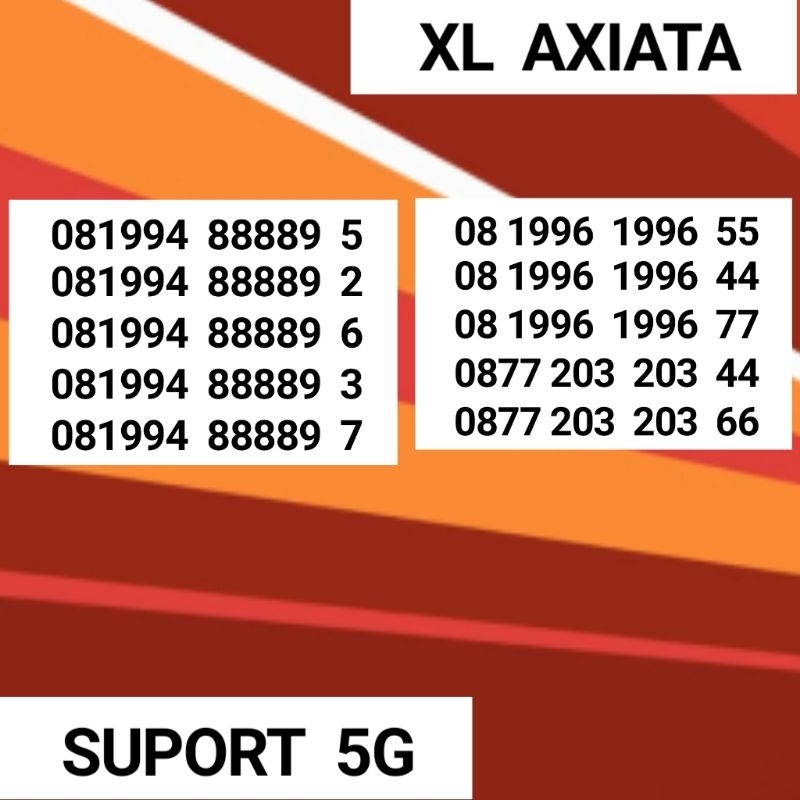 Nomor Cantik Kartu Perdana XL 4G Bukan Simpati Seri Dobel Tahun 1996 1996 Nomor XL Cantik 2222 0000