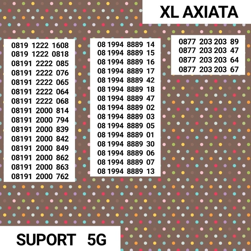 Nomor Cantik Kartu Perdana XL Super Ngobrol 4G Bukan Simpati Kwartet 0000 2222 Nomor XL Tahun 2000