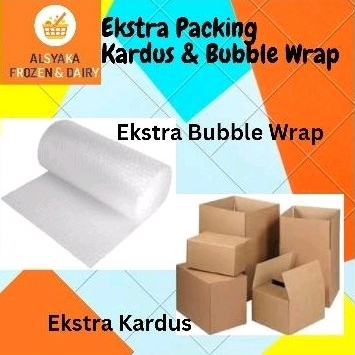 

Ekstra Packing Kardus & Bubble Wrap untuk Pengiriman via Ekspedisi