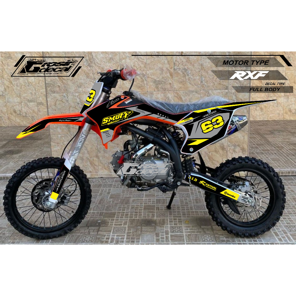 Sticker Stiker Trail Mini RXF 50cc / 110cc / 125cc Full Body Sticker Stiker Mini Trail RXF Fullbody