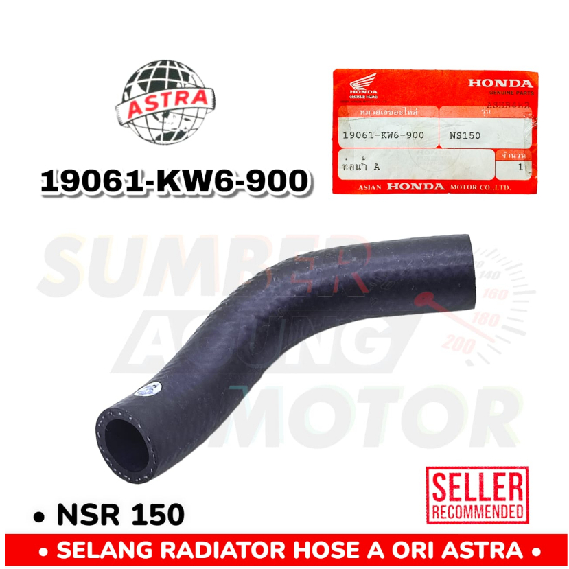 SELANG RADIATOR HOSE A WATER HONDA NSR 150 ORI ASTRA NOS 19061-KW6-900