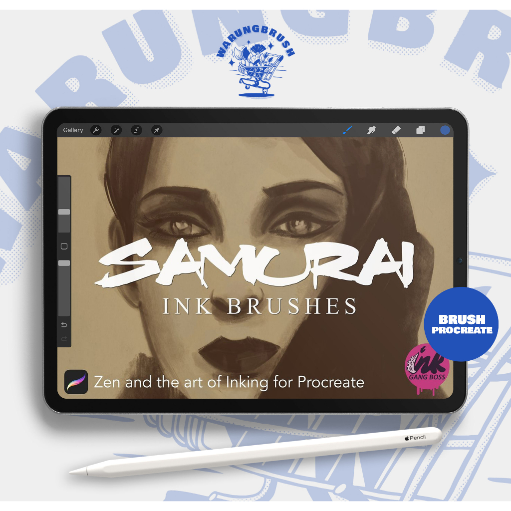 Procreate Samurai Ink Brushes BP0065