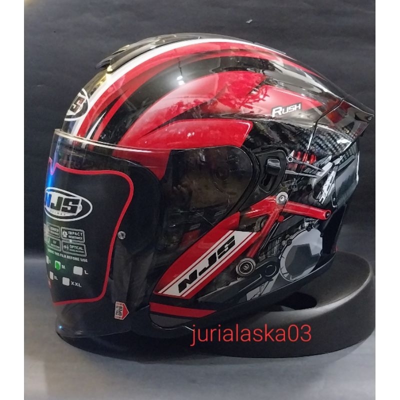 HELM NJS KAIROZ  MOTIF rush | HALF FACE SINGLE VISOR
