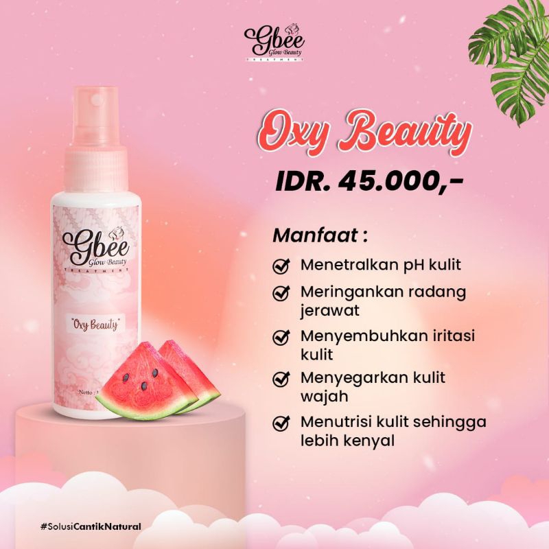 GBEE Glow Skincare// GBEE Glow Beauty Oxy Water