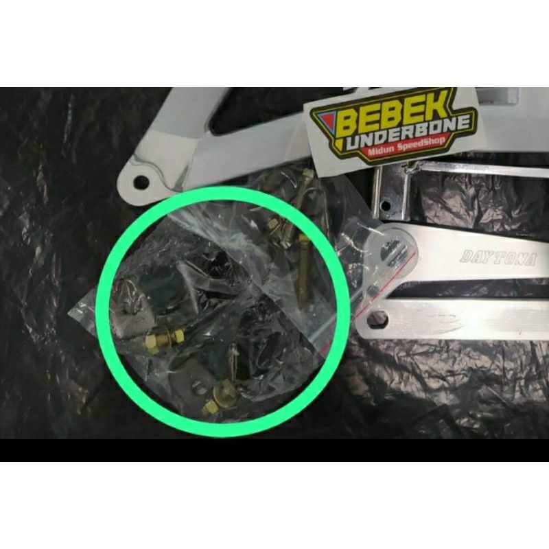 Braket dudukan bawah underbone Daytona Supra x 125 kanan kiri