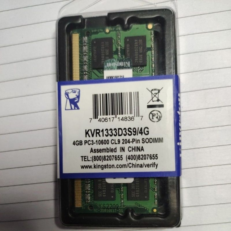 RAM DDR3 KINGSTON 4GB