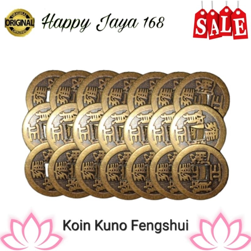 Dekorasi Uang Koin Coin Kuno Cina Fengshui Sembahyang Diameter 2,4 cm